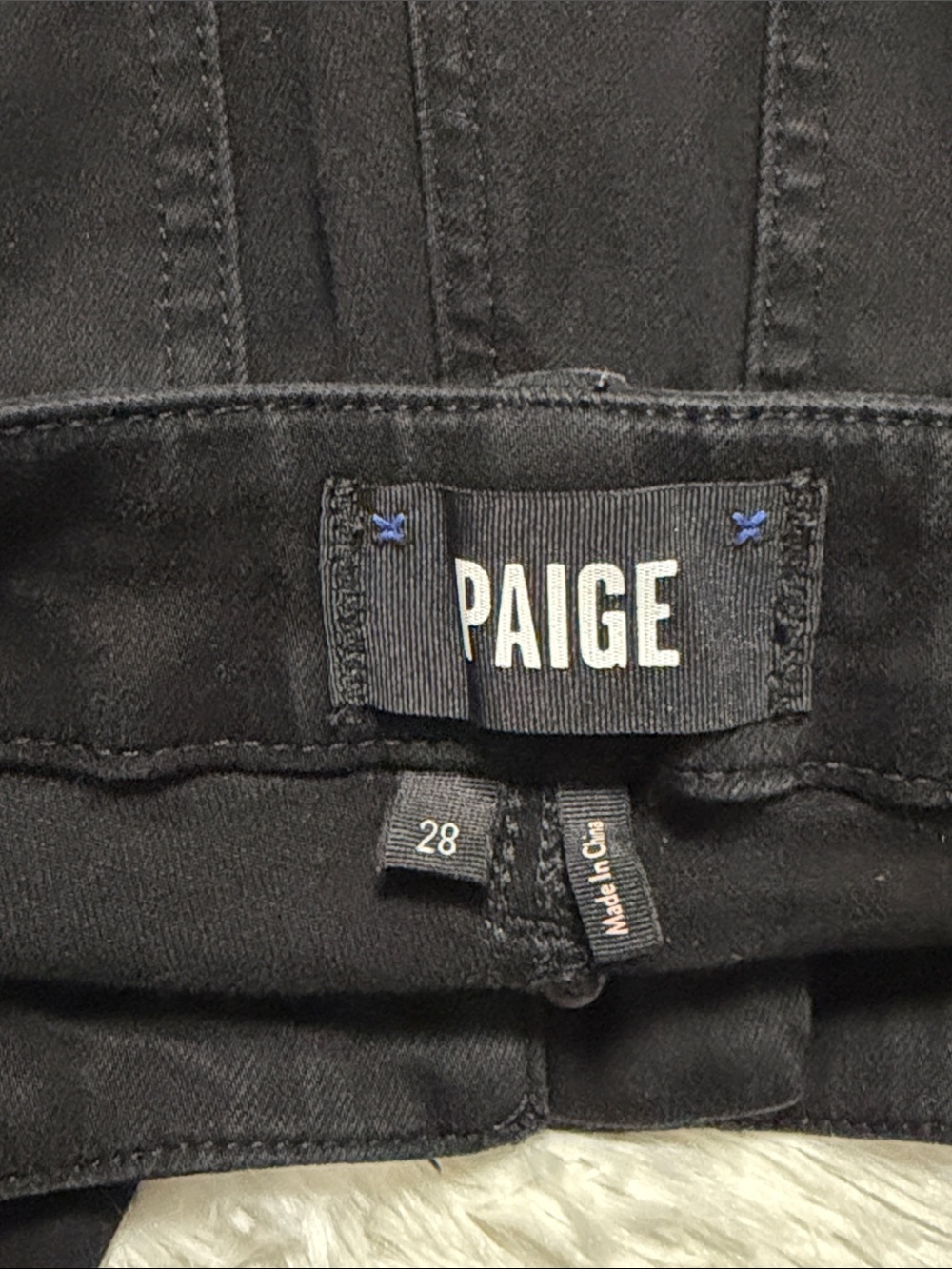 PAIGE Women's Black Mayslie Jean Jogger - Picture 6 of 7